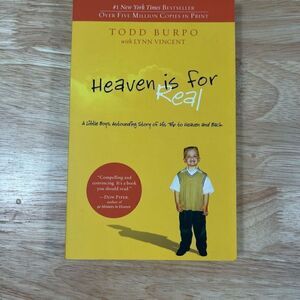 “Heaven is for Real” By Todd Burpo Lynn Vincent Paperback #1 NY Times Bestseller